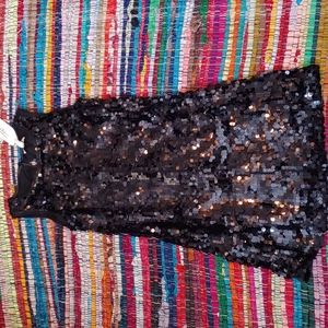 Speechless black sequin mini size medium